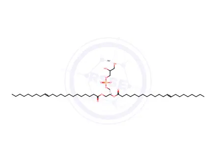 Chemical structure of Sodium (R)-2,3-bis(((E)-docos-13-enoyl)oxy)propyl (2,3-dihydroxypropyl) phosphate