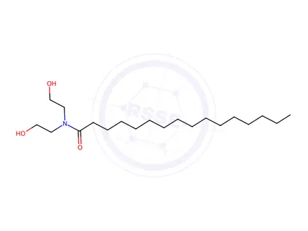 Chemical structure of N,N-Bis(2-hydroxyethyl)palmitamide