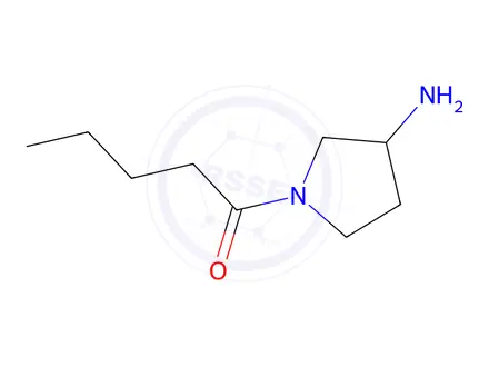 Chemical structure of 1-(3-aminopyrrolidin-1-yl)pentan-1-one