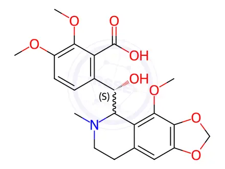 Chemical structure of Noscapinic acid