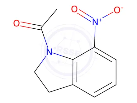 Chemical structure of 1-(7-Nitroindolin-1-yl)ethan-1-one