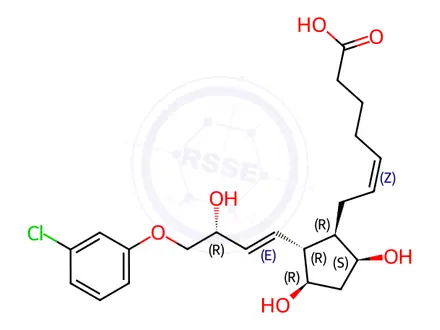 Chemical structure of Cloprostenol