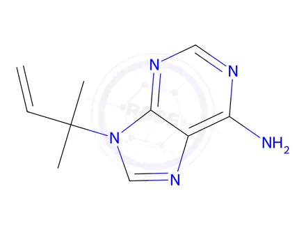 Chemical structure of 9-(2-Methylbut-3-en-2-yl)-9H-purin-6-amine
