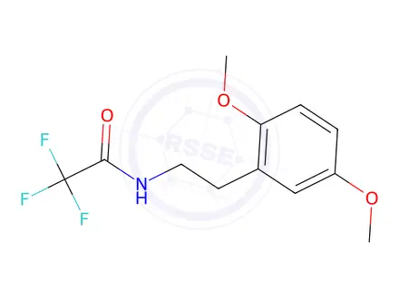 Chemical structure of N-[2-(2,5-Dimethoxyphenyl)ethyl]-2,2,2-trifluoroacetamide