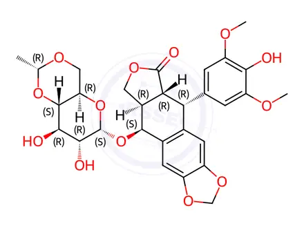 Chemical structure of Etoposide Impurity C