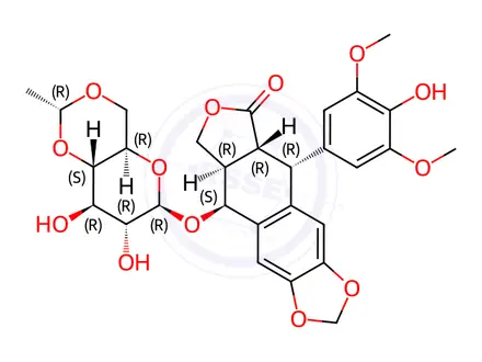 Chemical structure of Etoposide