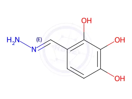 Chemical structure of 4-(Hydrazonomethyl)Benzene-1,2,3-Triol