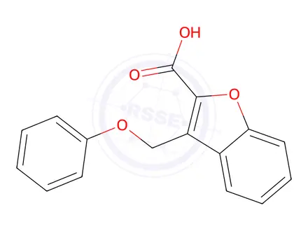 Chemical structure of 3-(Phenoxymethyl)-1-benzofuran-2-carboxylic Acid