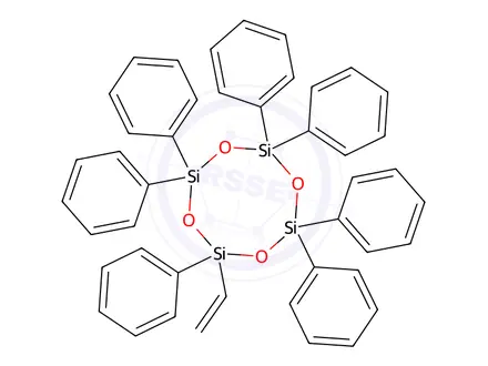 Chemical structure of 2,2,4,4,6,6,8-Heptaphenyl-8-vinyl-1,3,5,7,2,4,6,8-tetraoxatetrasilocane