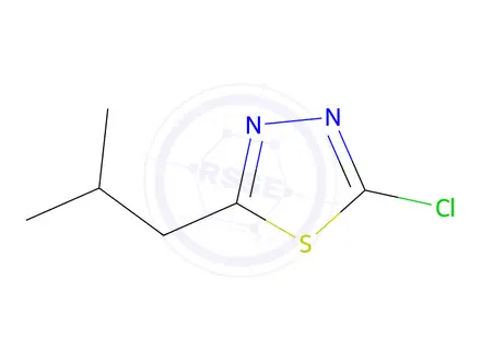 Chemical structure of 2-Chloro-5-isobutyl-1,3,4-thiadiazole