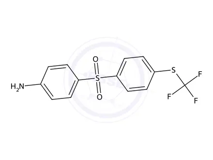 Chemical structure of 4-((4-((Trifluoromethyl)thio)phenyl)sulfonyl)aniline