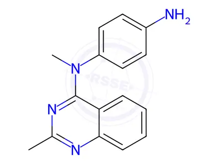 Chemical structure of N1-Methyl-N1-(2-methylquinazolin-4-yl)benzene-1,4-diamine