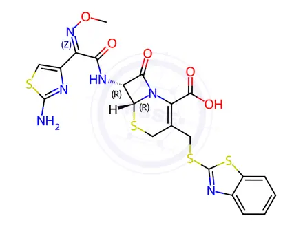 Chemical structure of Cefotaxime Impurity 18