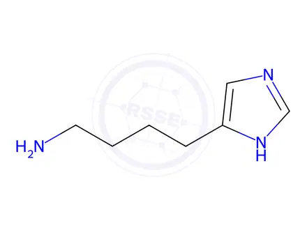 Chemical structure of 4-(1H-IMIDAZOL-4-YL)-BUTYLAMINE
