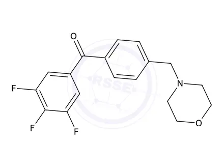Chemical structure of 4-Morpholinomethyl-3,4,5-trifluorobenzophenone