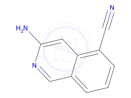 Chemical structure of 3-Aminoisoquinoline-5-carbonitrile