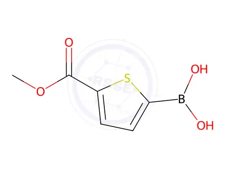 Chemical structure of 5-(Methoxycarbonyl)thiophene-2-boronic acid