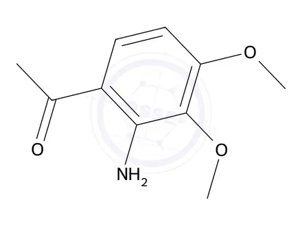 Chemical structure of 1-(2-Amino-3,4-dimethoxyphenyl)ethan-1-one