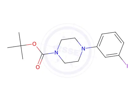 Chemical structure of TERT-BUTYL 4-(3-IODOPHENYL)PIPERAZINE-1-CARBOXYLATE