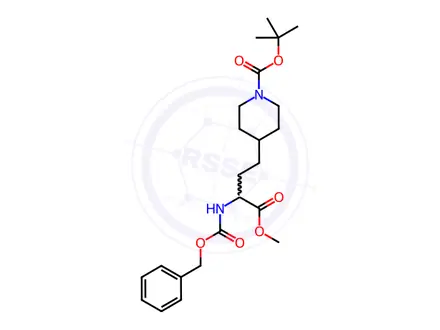 Chemical structure of tert-Butyl 4-(3-(((benzyloxy)carbonyl)amino)-4-methoxy-4-oxobutyl)piperidine-1-carboxylate