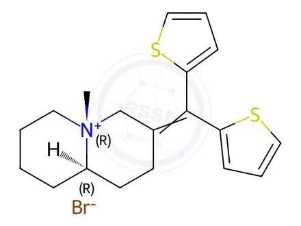 Chemical structure of Tiquizium Bromide