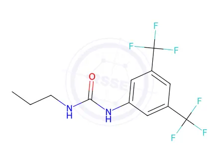 Chemical structure of N-(3,5-Bis(trifluoromethyl)phenyl)(propylamino)formamide