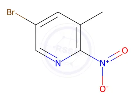 Chemical structure of 5-Bromo-3-methyl-2-nitropyridine