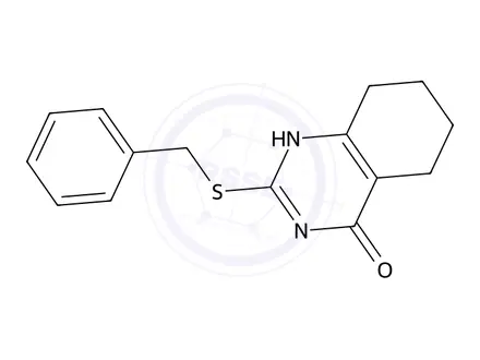 Chemical structure of 2-(Benzylthio)-5,6,7,8-tetrahydroquinazolin-4(1H)-one