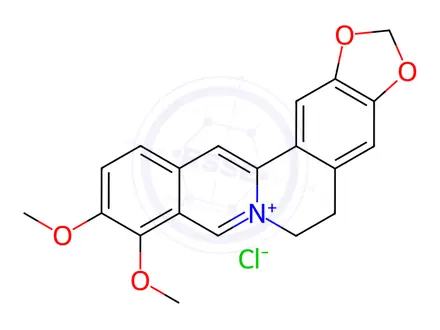 Chemical structure of Berberine hydrochloride