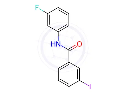 Chemical structure of n-(3-Fluorophenyl)-3-iodobenzamide