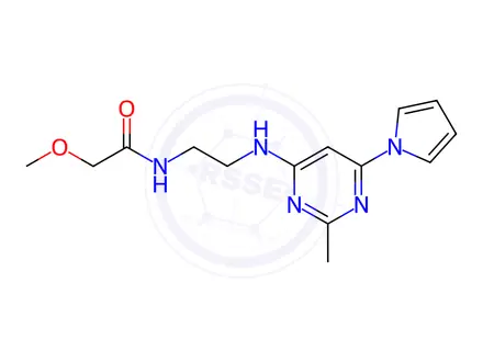 Chemical structure of 2-Methoxy-N-(2-((2-methyl-6-(1H-pyrrol-1-yl)pyrimidin-4-yl)amino)ethyl)acetamide