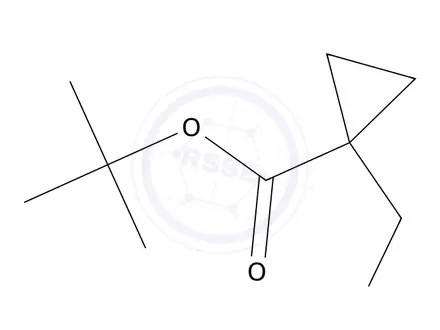 Chemical structure of Tert-butyl 1-(aminomethyl)cyclopropane-1-carboxylate