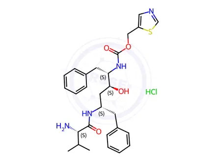 Chemical structure of Ritonavir EP Impurity B (Hydrochloride)