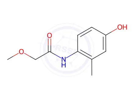 Chemical structure of N-(4-hydroxy-2-methylphenyl)-2-methoxyacetamide