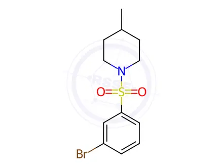 Chemical structure of 1-((3-Bromophenyl)sulfonyl)-4-methylpiperidine