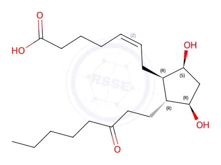 Chemical structure of 13,14-Dihydro-15-ketoprostaglandinf2alpha