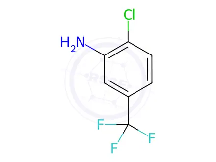 Chemical structure of 3-Amino-4-chlorobenzotrifluoride