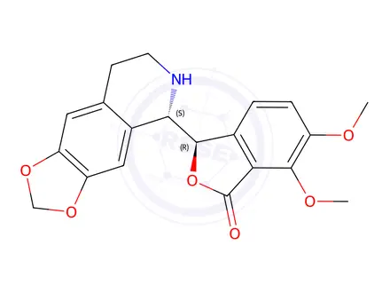 Chemical structure of (3S)-rel-6,7-Dimethoxy-3-[(5R)-5,6,7,8-tetrahydro-1,3-dioxolo[4,5-g]isoquinolin-5-yl]-1(3H)-isobenzofuranone