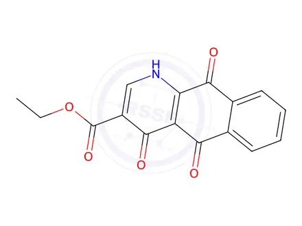 Chemical structure of Ethyl 4,5,10-trioxo-1,4,5,10-tetrahydrobenzo[g]quinoline-3-carboxylate
