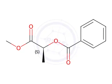 Chemical structure of (S)-1-Methoxy-1-oxopropan-2-yl benzoate