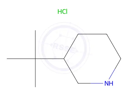 Chemical structure of 3-tert-butylpiperidine hydrochloride