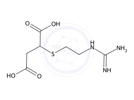 Chemical structure of 2-((2-Guanidinoethyl)thio)succinic acid