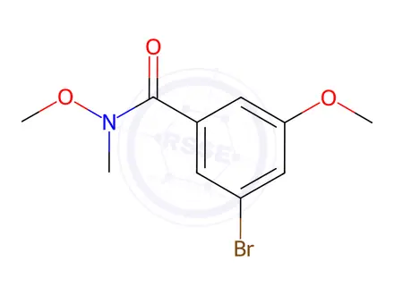 Chemical structure of Benzamide, 3-bromo-N,5-dimethoxy-N-methyl-