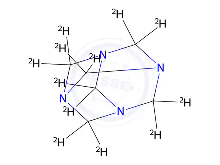 Chemical structure of Hexamethylenetetramine-d12