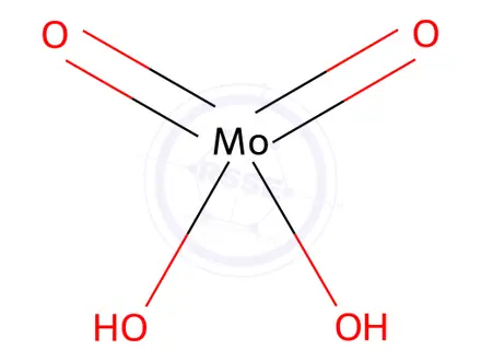 Chemical structure of Ammonium dimolybdate