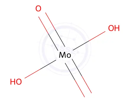 Chemical structure of Ammonium dimolybdate
