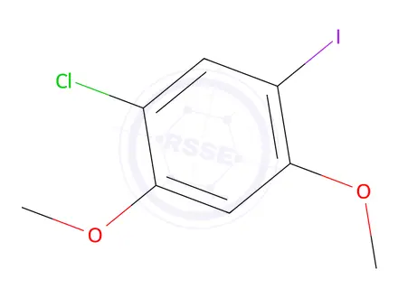 Chemical structure of 1-Chloro-5-iodo-2,4-dimethoxybenzene