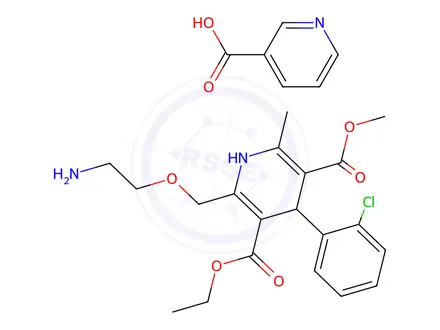 Chemical structure of Amlodipine Nicotinate