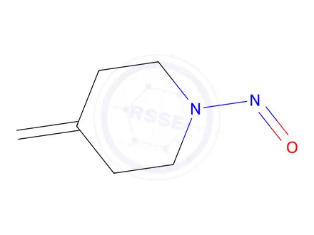 Chemical structure of 4-methylene-1-nitrosopiperidine