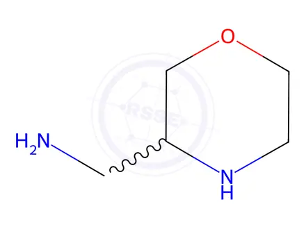 Chemical structure of morpholin-3-ylmethanamine dihydrochloride